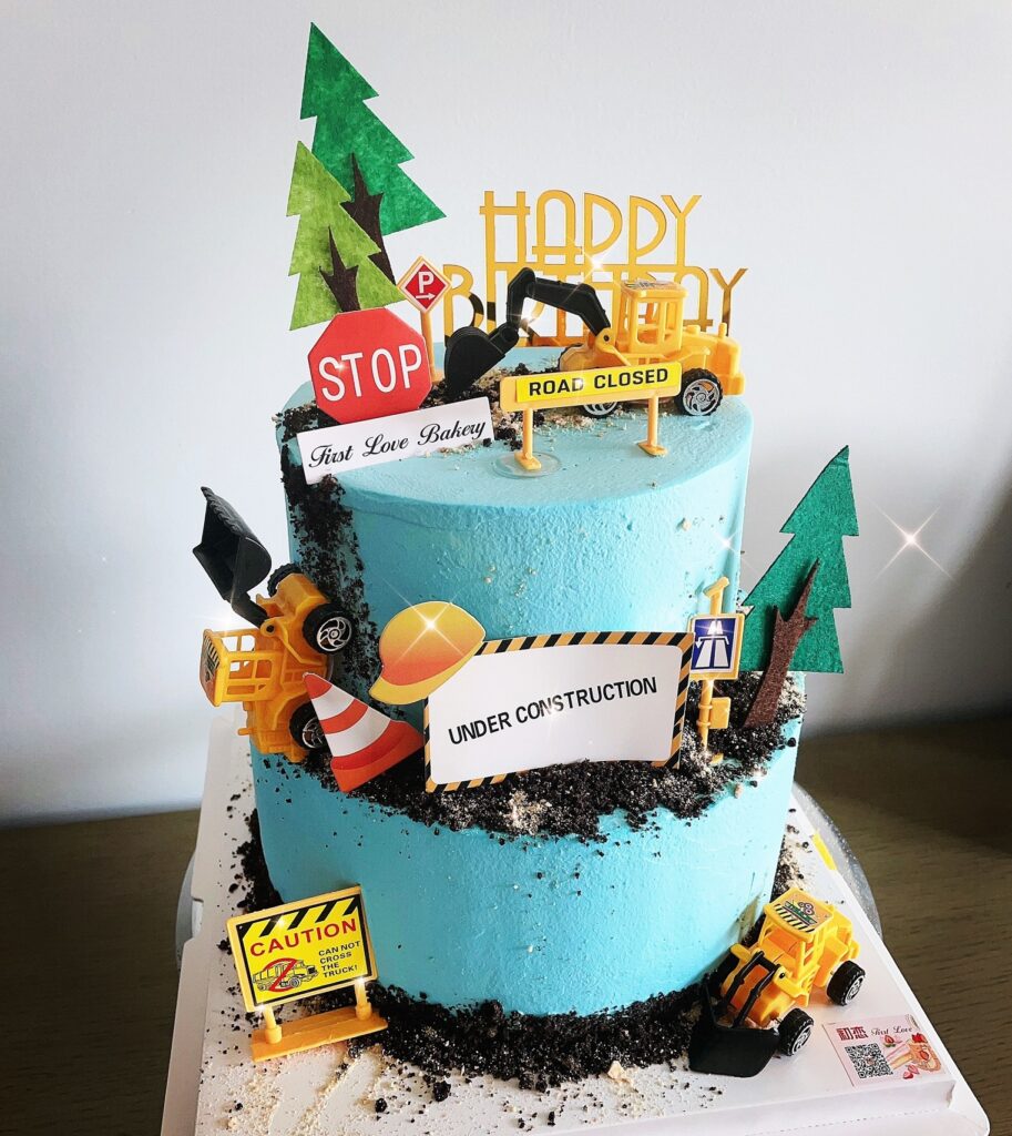 Custom Construction Cake